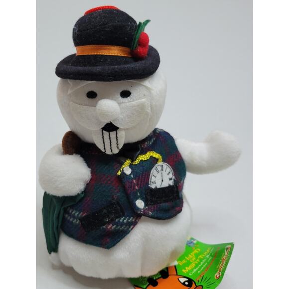 Sam the Snowman Rudolph 8" Bean Bag Stuffed 1999 Island Misfit Toys Burl Ives - Picture 1 of 8
